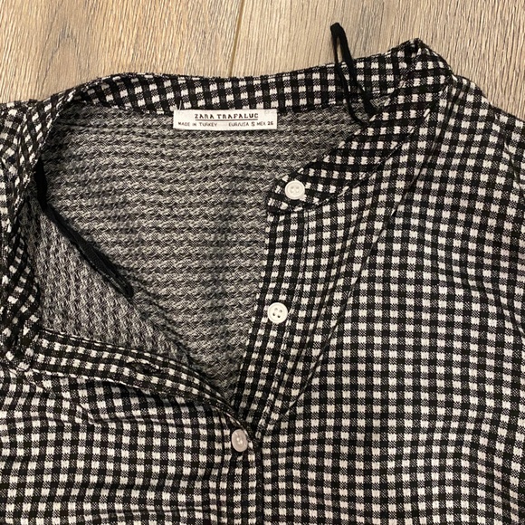 Zara black and white checkered dress - Picture 2 of 2